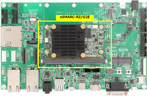 αSMARC-RZ/G2E + αSMARC-EVB1